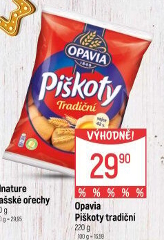 Piškoty Opavia
