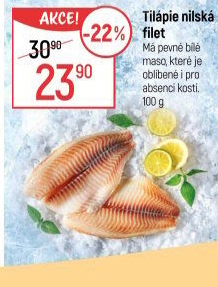 Tilápie nilská filety