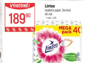 Toaletní papír 3vrstvý Linteo