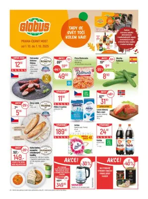 akční leták Globus 1.10.2025-7.10.2025