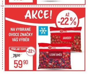 Na vybrané ovoce značky Váš výběr