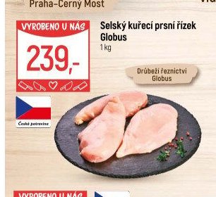 Selský kuřecí prsní řízek Globus