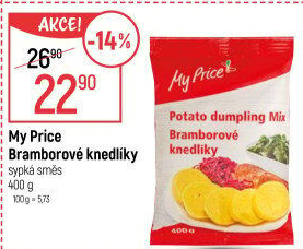 Bramborové knedlíky v prášku My Price