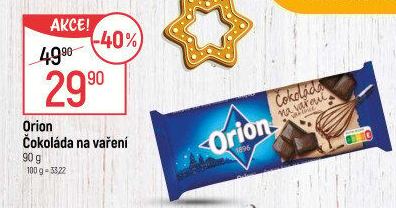 Čokoláda na vaření Orion