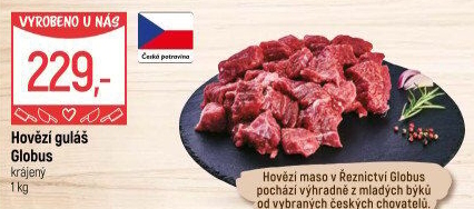Hovězí maso na guláš Globus