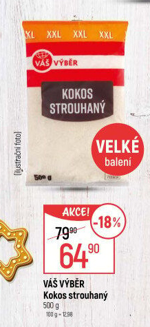 Kokos strouhaný Váš Výběr
