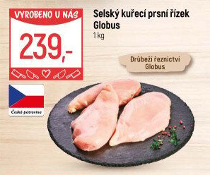 Selský kuřecí prsní řízek Globus