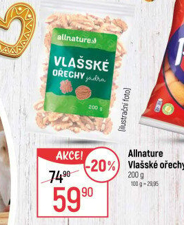 Vlašské ořechy Allnature