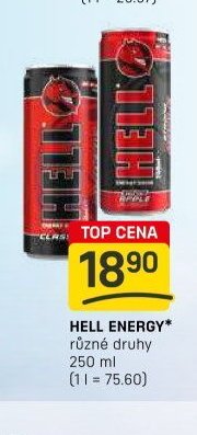 Hell Energy různé druhy 250ml