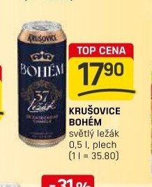 Krušovice Bohém světlý ležák