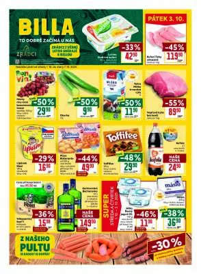 akční leták BILLA 1.10.2025-7.10.2025