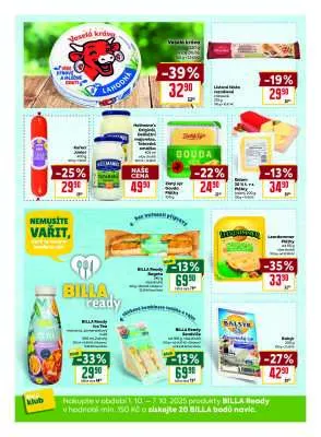 akční leták BILLA 1.10.2025-7.10.2025