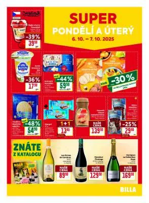 akční leták BILLA 1.10.2025-7.10.2025