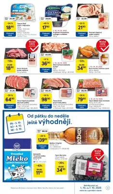akční leták Tesco 1.10.2025-7.10.2025