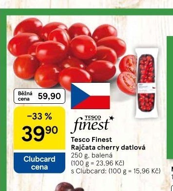 Tesco Finest Rajčata cherry datlová