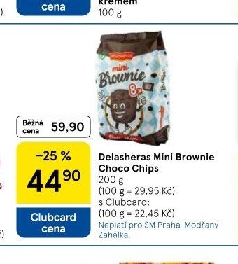 Delasheras Mini Brownie Choco Chips