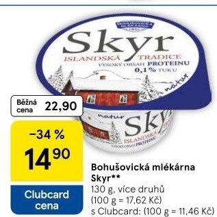 Dezert zakysaný ochucený Skyr Bohušovická mlékárna