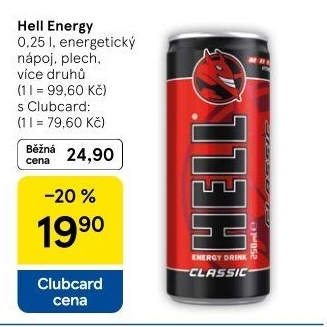 Energetický nápoj Hell