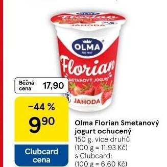Jogurt smetanový Florian Olma