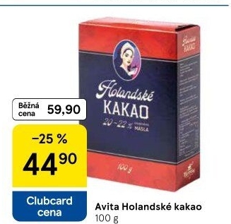 Kakao holandské Avita