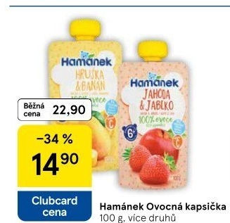 Kapsička ovocná 100% Hamánek