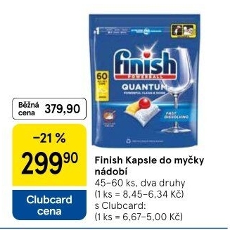 Kapsle do myčky Finish