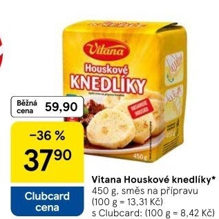 Knedlíky houskové v prášku Vitana