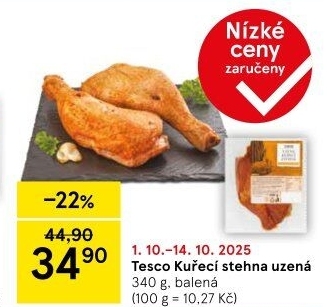 Kuřecí stehna uzená Tesco
