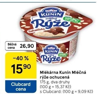 Mléčná rýže Mlékárna Kunín