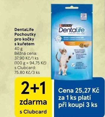 Pamlsky pro kočky Denta Life Purina
