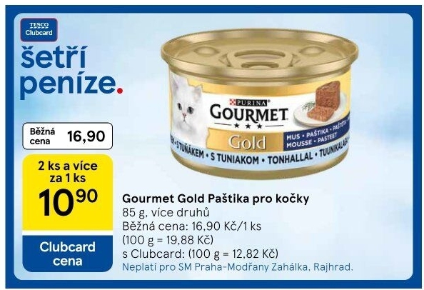 Paštika pro kočky Gold Gourmet Purina