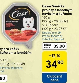 Paštika pro psy Cesar