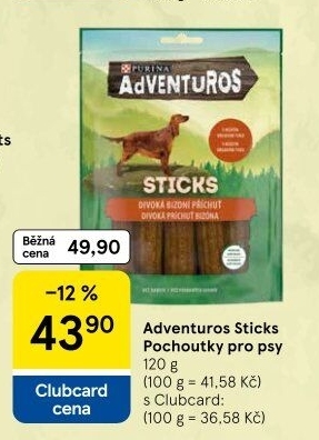 Pochoutky pro psy Sticks Adventuros Purina