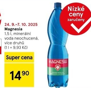 Přírodní voda Magnesia