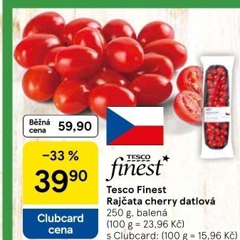 Rajčata cherry Tesco Finest