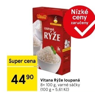 Rýže loupaná dlouhozrnná Vitana