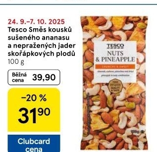 Směs sušeného ovoce a ořechů Tesco