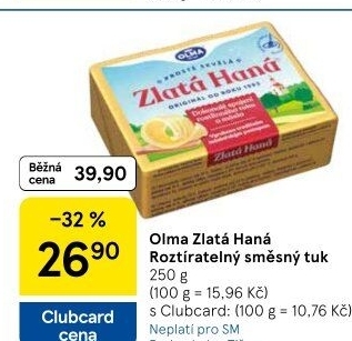 Tuk Zlatá Haná Olma