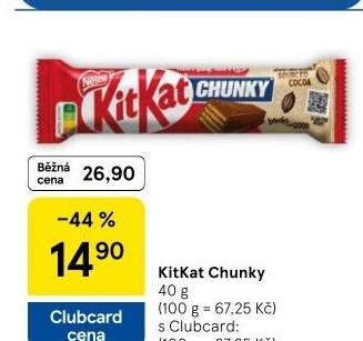 Tyčinka Chunky Kit Kat Nestlé