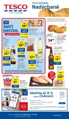 akční leták Tesco 1.10.2025-7.10.2025
