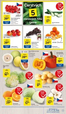 akční leták Tesco 1.10.2025-7.10.2025
