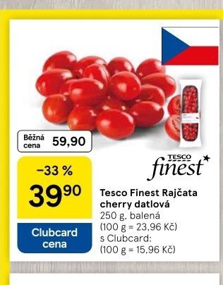 Tesco Finest Rajčata cherry datlová