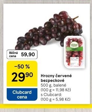 Hrozny červené bezpeckové