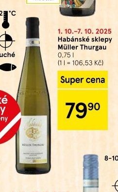 Habánské sklepy Müller Thurgau