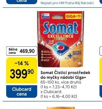 Somat Čisticí prostředek do myčky nádobí Giga+