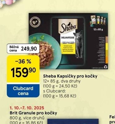 Sheba Kapsičky pro kočky