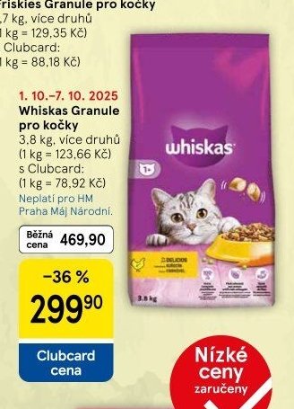 Whiskas Granule pro kočky