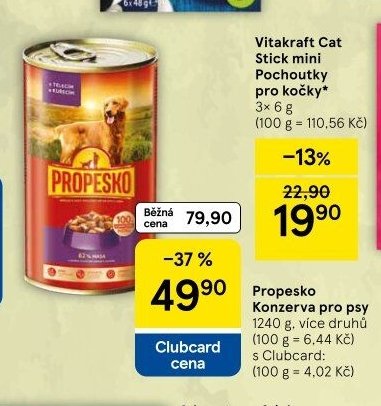 Propesko Konzerva pro psy