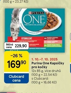 Purina One Kapsičky pro kočky 12x85g