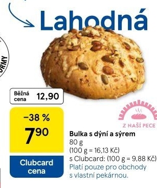 Bulka dýňová se sýrem